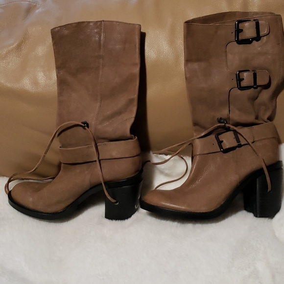 Vince Camuto skylas leather buckle boots - Picture 3 of 16
